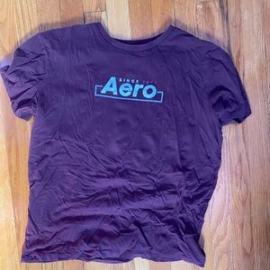 Aeropostale brown Crew Neck Tee